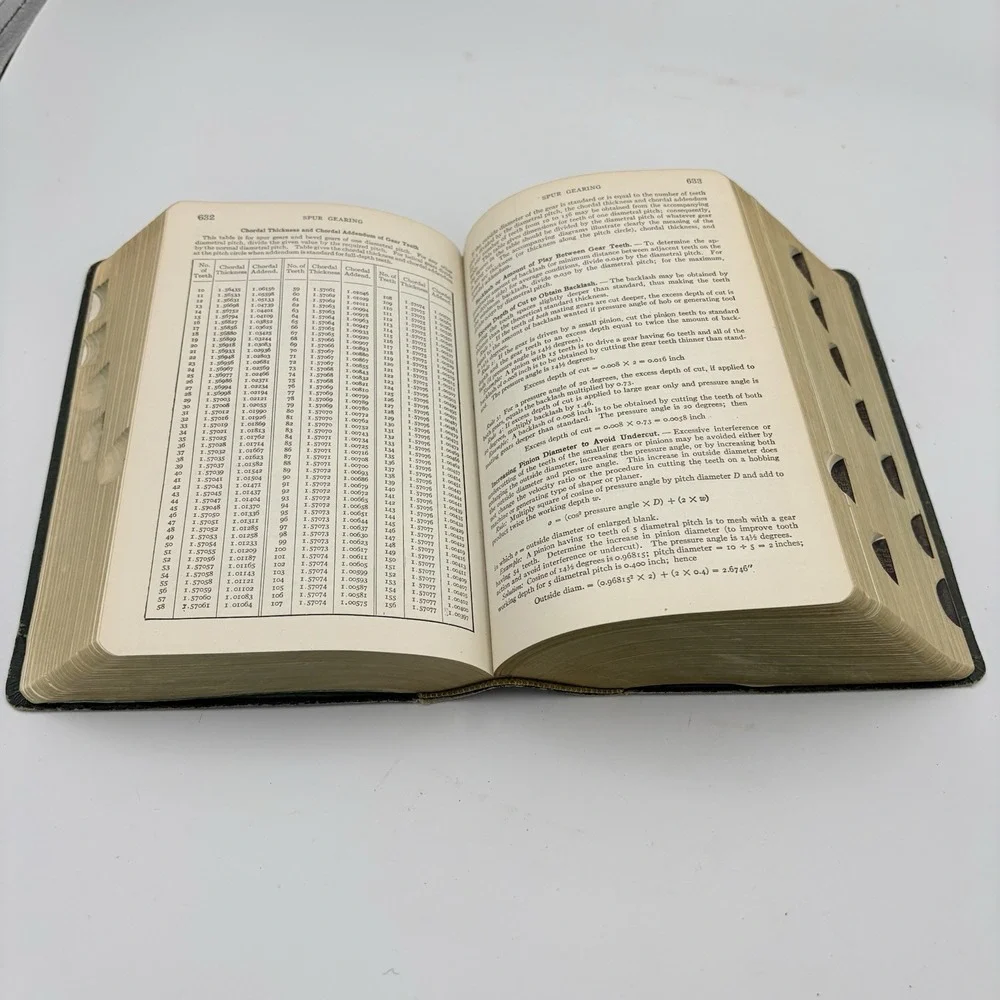 Machinery's Handbook 12th Edition - The Industrial Press - Leather 1944 Indexed